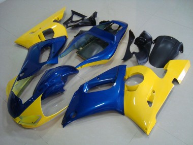 Amarillo Azul Kits Completo Carenado ABS Yamaha R6 1998-2002
