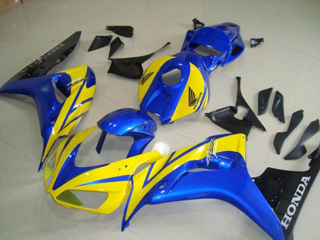 Amarillo Azul Negro Carenado Honda CBR 1000 RR 2006-2007 Amarillo Azul Negro Carenado Honda CBR 1000 RR 2006-2007