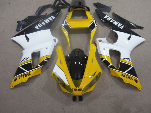 Amarillo Blanco Negro Carenado Yamaha R1 2000-2001 Amarillo Blanco Negro Carenado Yamaha R1 2000-2001