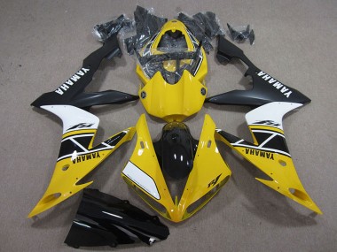 Amarillo Blanco Negro Carenado Yamaha R1 2004-2006