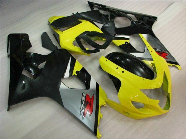 Amarillo Negro ABS Carenado Suzuki GSXR 600 / 750 K4 2004-2005 Amarillo Negro ABS Carenado Suzuki GSXR 600 / 750 K4 2004-2005