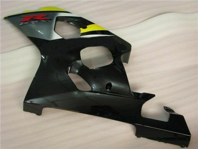 Amarillo Negro ABS Carenado Suzuki GSXR 600 / 750 K4 2004-2005 Amarillo Negro ABS Carenado Suzuki GSXR 600 / 750 K4 2004-2005