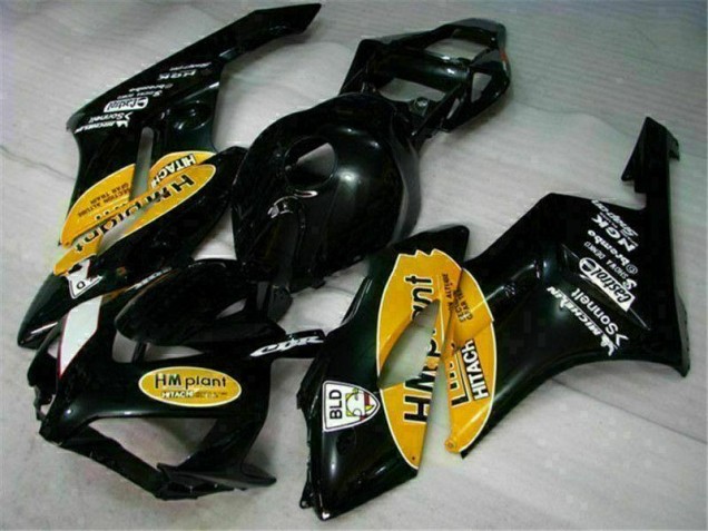 Amarillo Negro Carenado Honda CBR 1000 RR 2004-2005 Amarillo Negro Carenado Honda CBR 1000 RR 2004-2005