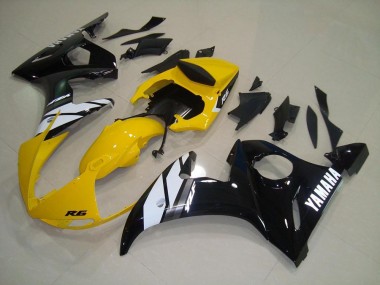 Amarillo Negro Carenado Yamaha R6 2003-2005
