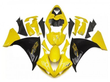 Amarillo Negro Carenados Yamaha R1 2009-2011