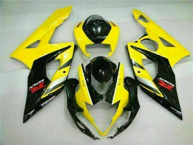 Amarillo Negro Carrocería Suzuki GSXR 1000 K5 2005-2006 Amarillo Negro Carrocería Suzuki GSXR 1000 K5 2005-2006