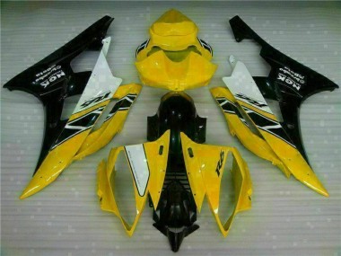 Amarillo Negro Kit Completo Carenado Yamaha R6 2006-2007