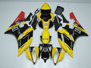 Amarillo Negro Monster Carenado Yamaha R6 2006-2007