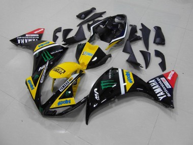 Amarillo Negro Monster Kits Carenado Yamaha R1 2009-2011