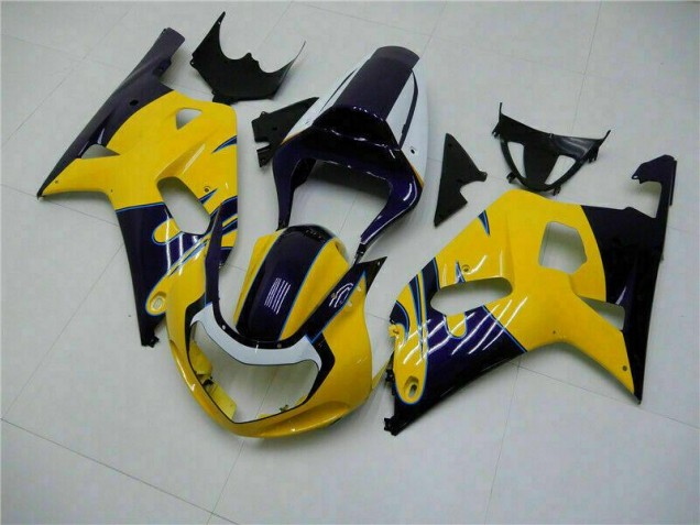 Amarillo Plástico Suzuki GSXR 600 / 750 K1 K2 K3 2001-2003 Amarillo Plástico Suzuki GSXR 600 / 750 K1 K2 K3 2001-2003