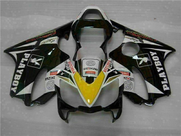 Amarillo Plata Negro Playboy Carenado Honda CBR 600 F4i 2001-2003 Amarillo Plata Negro Playboy Carenado Honda CBR 600 F4i 2001-2003