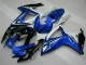 Azul ABS Plástica Suzuki GSXR 600 / 750 K6 2006-2007 Azul ABS Plástica Suzuki GSXR 600 / 750 K6 2006-2007