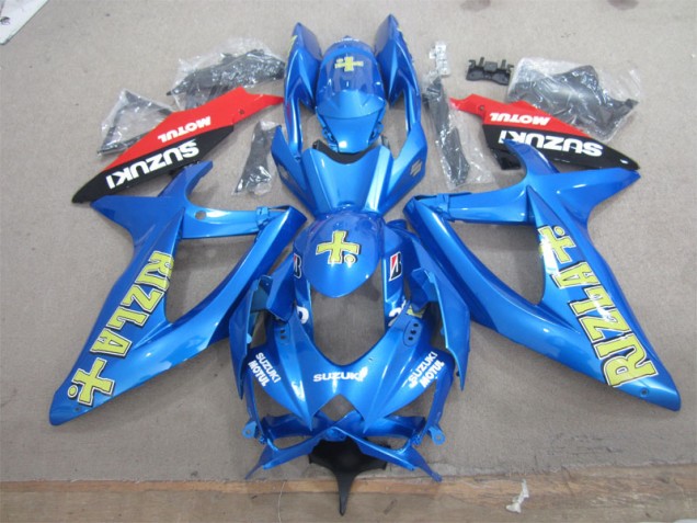 Azul Amarillo Rizla Blanco Motul Carenado Suzuki GSXR 600 K8 2008-2010 Azul Amarillo Rizla Blanco Motul Carenado Suzuki GSXR 600 K8 2008-2010