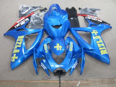 Azul Amarillo Rizla Plástica Suzuki GSXR 750 K6 2006-2007