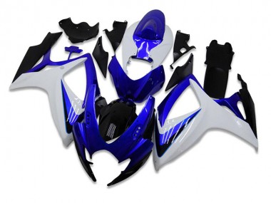 Azul Blanco ABS Kits Carenado Suzuki GSXR 600 / 750 K6 2006-2007