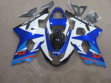 Azul Blanco ABS Kits Carenado Suzuki GSXR 600 K4 2004-2005