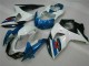 Azul Blanco ABS Plástica Suzuki GSXR 1000 K9 2009-2016 Azul Blanco ABS Plástica Suzuki GSXR 1000 K9 2009-2016