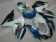 Azul Blanco ABS Plástica Suzuki GSXR 1000 K9 2009-2016 Azul Blanco ABS Plástica Suzuki GSXR 1000 K9 2009-2016