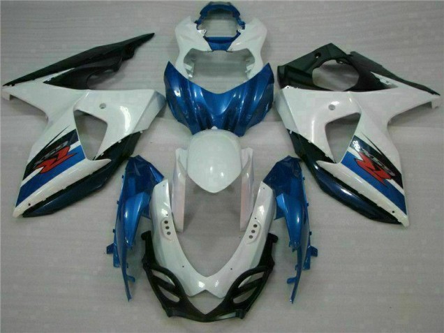 Azul Blanco ABS Plástica Suzuki GSXR 1000 K9 2009-2016 Azul Blanco ABS Plástica Suzuki GSXR 1000 K9 2009-2016