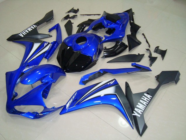 Azul Blanco ABS Plástica Yamaha R1 2007-2008 Azul Blanco ABS Plástica Yamaha R1 2007-2008