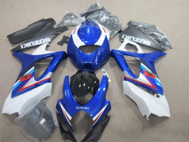 Azul Blanco Carenados Suzuki GSXR 1000 K7 2007-2008