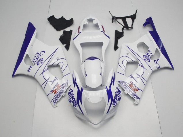Azul Blanco Corona Carenado Suzuki GSXR 1000 K3 2003-2004 Azul Blanco Corona Carenado Suzuki GSXR 1000 K3 2003-2004