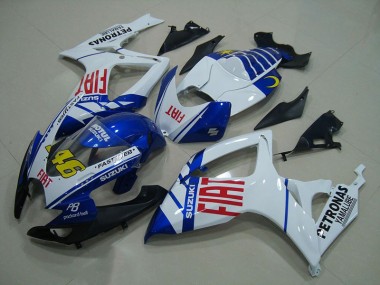 Azul Blanco Fiat 46 Carenado Suzuki GSXR 750 K6 2006-2007