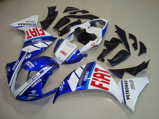 Azul Blanco Fiat Carenado Yamaha R1 2009-2011 Azul Blanco Fiat Carenado Yamaha R1 2009-2011