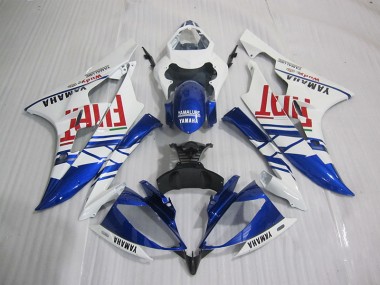 Azul Blanco Fiat Carenado Yamaha R6 2006-2007