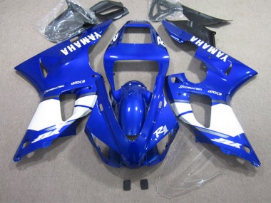Azul Blanco Inyección Kit Carenado Yamaha R1 2002-2003