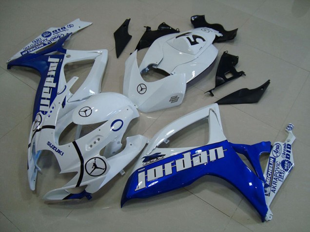 Azul Blanco Jordan Carenado Suzuki GSXR 750 K6 2006-2007