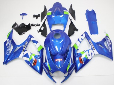 Azul Blanco Kit Carenado Suzuki GSXR 600 / 750 K6 2006-2007