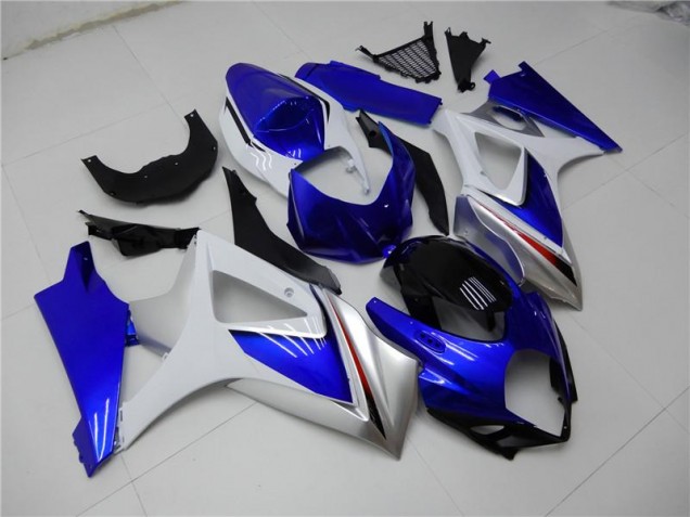 Azul Blanco Kits ABS Carenado Suzuki GSXR 1000 K7 2007-2008 Azul Blanco Kits ABS Carenado Suzuki GSXR 1000 K7 2007-2008