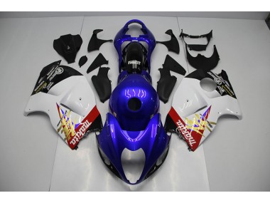 Azul Blanco Kits Completo Carenado Suzuki GSXR 1300 Hayabusa 1996-2007