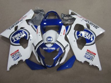 Azul Blanco Lucky Strike Motul Carenado Suzuki GSXR 600 K4 2004-2005