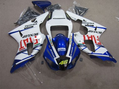 Azul Blanco Motul Dunlop 46 Kit Completo Carenado Yamaha R1 2009-2011