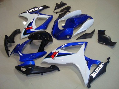 Azul Blanco Negro Carenado Suzuki GSXR 750 K6 2006-2007