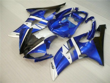 Azul Blanco Negro Carenados Yamaha R6 2008-2016