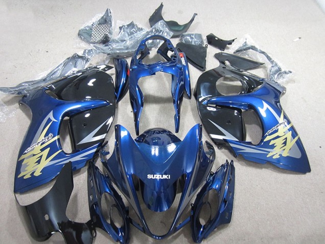 Azul Blanco Oro Calcomanía Carenado Suzuki GSXR 1300 Hayabusa 2008-2019 Azul Blanco Oro Calcomanía Carenado Suzuki GSXR 1300 Hayabusa 2008-2019