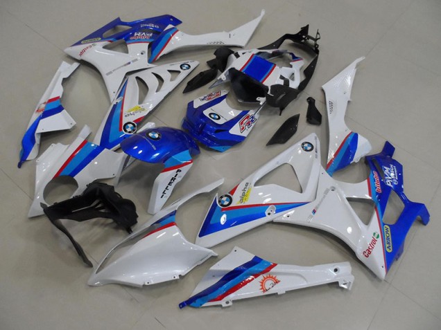 Azul Blanco Plástico BMW S1000RR 2009-2014 Azul Blanco Plástico BMW S1000RR 2009-2014