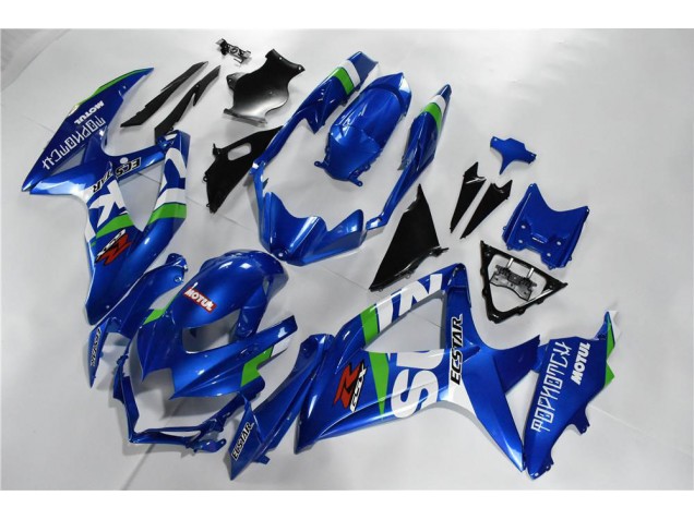 Azul Blanco Verde Carenado Suzuki GSXR 600 / 750 K8 2008-2010 Azul Blanco Verde Carenado Suzuki GSXR 600 / 750 K8 2008-2010