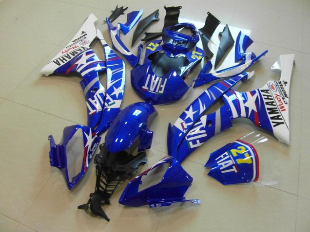 Azul Estrella Fiat Carenado Yamaha R6 2008-2016 Azul Estrella Fiat Carenado Yamaha R6 2008-2016