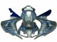 Azul Llama Plata Carenado Honda CBR 1000 RR 2006-2007 Azul Llama Plata Carenado Honda CBR 1000 RR 2006-2007