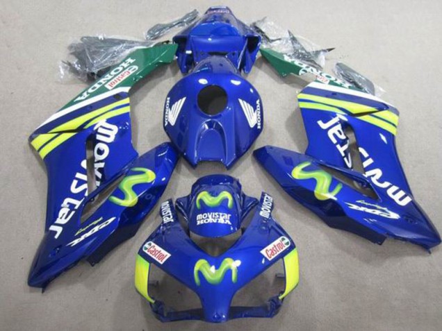 Azul Movistar Castrol Carenado Honda CBR 1000 RR 2004-2005
