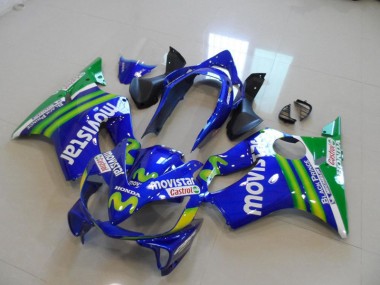 Azul Movistar Castrol Carenado Honda CBR 600 F4i 2004-2007