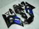Azul Negro ABS Plástica Yamaha R6 1998-2002 Azul Negro ABS Plástica Yamaha R6 1998-2002