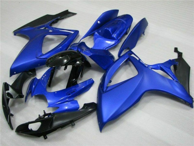 Azul Negro ABS Plásticos Suzuki GSXR 600 / 750 K6 2006-2007 Azul Negro ABS Plásticos Suzuki GSXR 600 / 750 K6 2006-2007