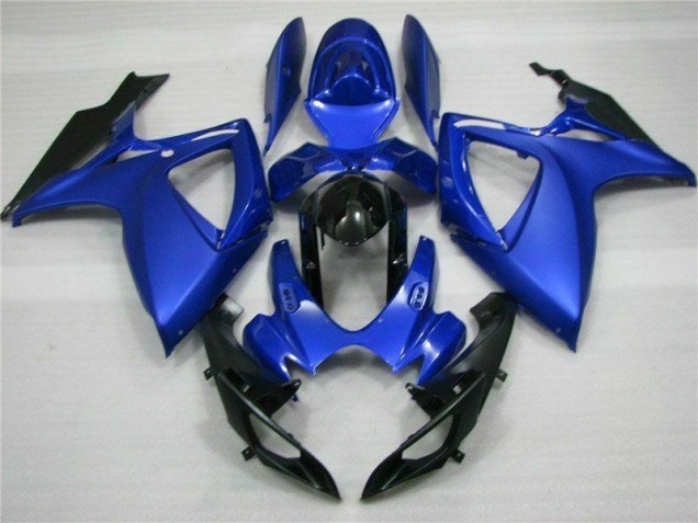 Azul Negro ABS Plásticos Suzuki GSXR 600 / 750 K6 2006-2007 Azul Negro ABS Plásticos Suzuki GSXR 600 / 750 K6 2006-2007
