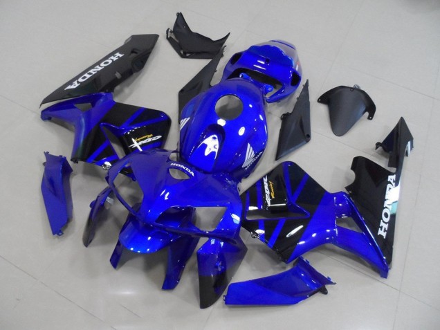 Azul Negro Carenado & Plástico Honda CBR 600 RR 2005-2006 Azul Negro Carenado & Plástico Honda CBR 600 RR 2005-2006