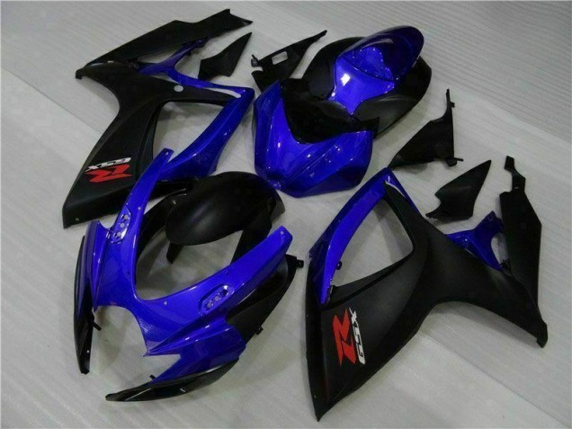 Azul Negro Carenado & Plástico Suzuki GSXR 600 / 750 K6 2006-2007 Azul Negro Carenado & Plástico Suzuki GSXR 600 / 750 K6 2006-2007